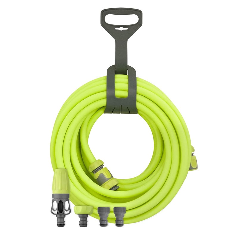Flexzilla مجموعة خرطوم الحديقة فليكسزيلا HFZG12050QN مع ملحقات التوصيل السريع | لفات خفيفة الوزن بسهولة | موصلات توصيل سريع | لن تتشابك تحت الضغط - Image 1